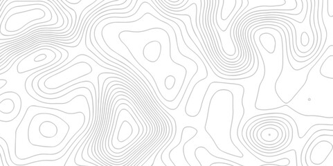 Fototapeta na wymiar Topographic map background geographic line map with seamless ornament design. The black on white contours vector topography stylized height of the lines map.