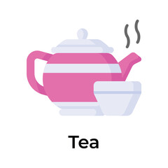 Beautifully designed icon of chinese cultural teapot, trendy editable vector