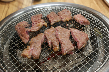 Korean beef raw sirloin bbq