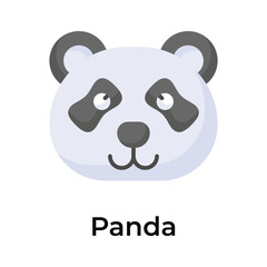 Get your hold on this visually appealing panda icon, ready to use vector