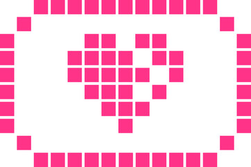 Heart pixel element vector