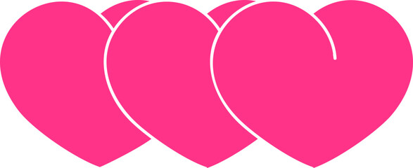 Heart shape element vector