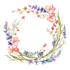 Obraz na płótnie Canvas Wildflower, wreath
