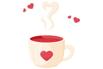 Coffee Cute Valentine Day Sticker