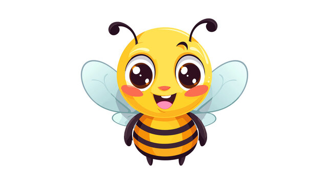 Bee Vectors with Transparent Background Bee vector for reel and content bee vector for make cartoon