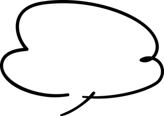 Cute speech bubble element vector