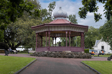 Victorian music dome.  in Albert Park Auckland New Zealand