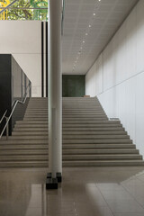 Staircase an corridor. Auckland art gallery. Museum for modern art.  Auckland New Zealand