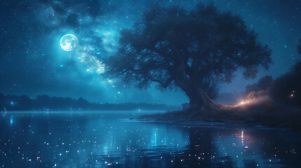 stylish nature PowerPoint Background 16:9 Ultra High Definition Image. AI generative