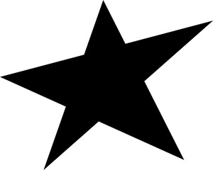 Hand drawn star element vector