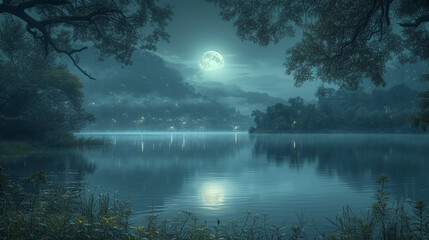 stylish nature PowerPoint Background 16:9 Ultra High Definition Image. AI generative