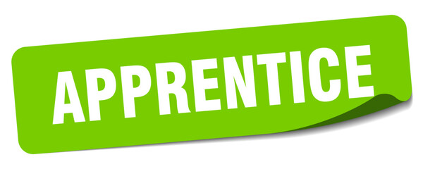 apprentice sticker. apprentice label