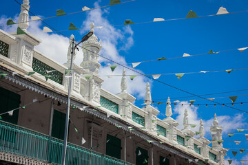Fototapeta premium White Mosque Building in Port Louis City, Mauritius