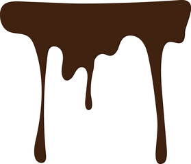 melted chocolate dripping vector