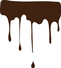 melted chocolate dripping vector