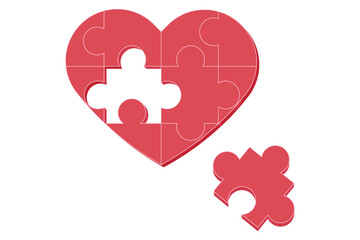 Love Puzzle Cute Valentine Day Sticker