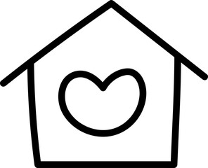 Cute house element vector