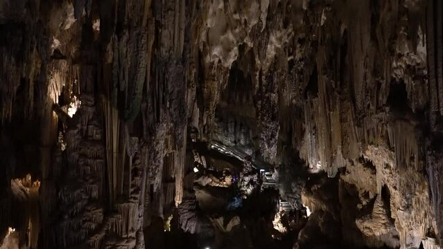 Hall of the Cataclysm in The Caves of Nerja (Spanish: Cueva de Nerja), Spain