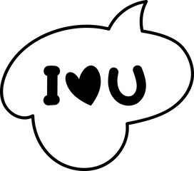 Cute speech bubble element vector