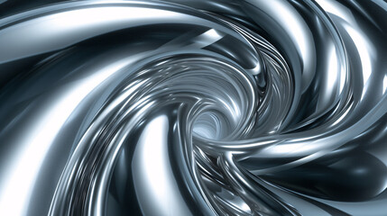 Abstract design with a chrome effect background