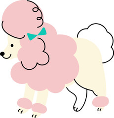 Cute dog clipart vector