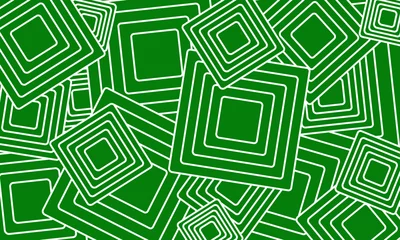 Fotobehang Abstract green background with squares. © paulmalaianu