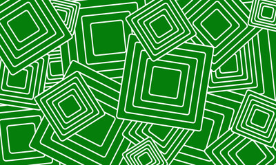 Abstract green background with squares.