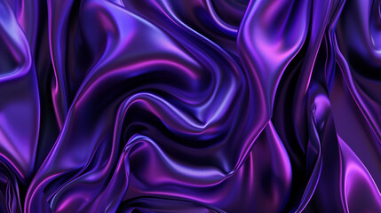 Obraz premium Luxury Purple Silk Fabric Texture. Satin Background. Elegantly Draped To Create Smooth Waves That Play With Light And Shadow