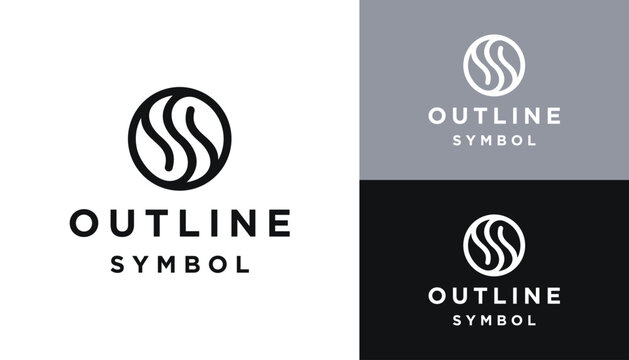 Circular Initial Letter OS S O SO With Elegant Luxury Modern Line Art Logo Design