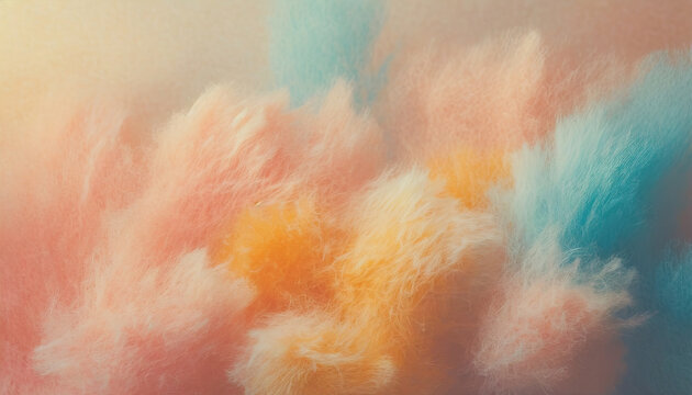 Peach fuzz textile macro closeup as background, generative ai illustration