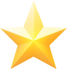 Obraz premium Star isolated on transparent background. PNG