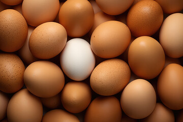 Chicken eggs on background texture