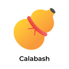 Perfectly designed icon of calabash ready to use in websites and mobile apps