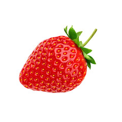 Fresh strawberry isolated on white background