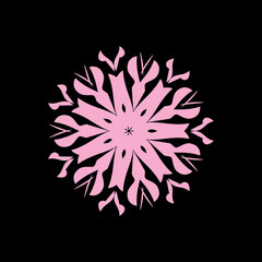 Traditional Thai flower ornament design icon vector