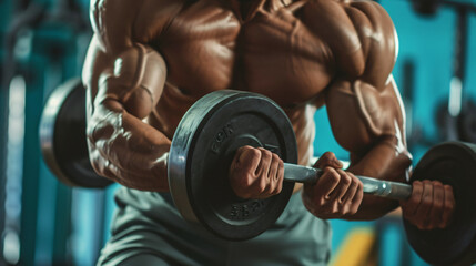 Powerful muscular man - Powered by Adobe