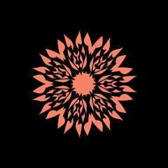 Abstract flower vector