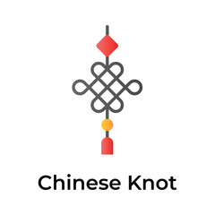 Fototapeta na wymiar Take a look at this creative and amazing Chinese knot icon
