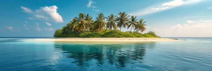 Türaufkleber Beautiful photo of a tropical island for background © olegganko