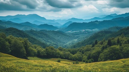 Fototapeta premium Beautiful photo of mountains for background