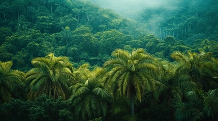 Beautiful photo of a tropical forest for a background