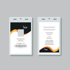 Modern corporate Identity Card Employee, office, modern, clean, ID Card Design Template.