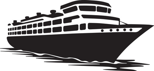 cruise ship illustration - obrazy, fototapety, plakaty