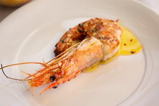 Shrimp. Food. Diner. Restaurant. 