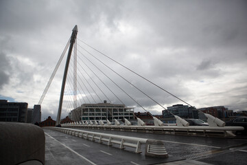 Samuel Beckett Bridge in Dublin Ireland