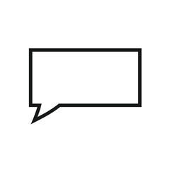 Speech bubbles line icons. Social media message, comic bubbles and chat