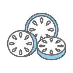 Cucumber icon vector on trendy design