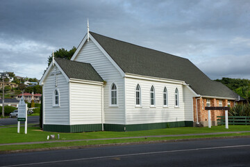 Wooden church at Raglan Waikato New Zealand.