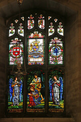 	
Stained glass window in Southwark Cathedral	