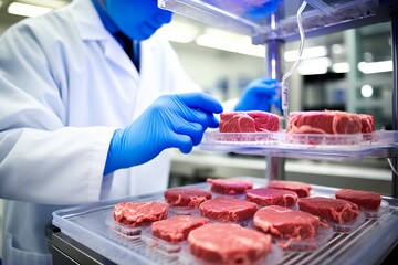 Lab-grown meat, cultivating protein with stem cells for sustainable future food production